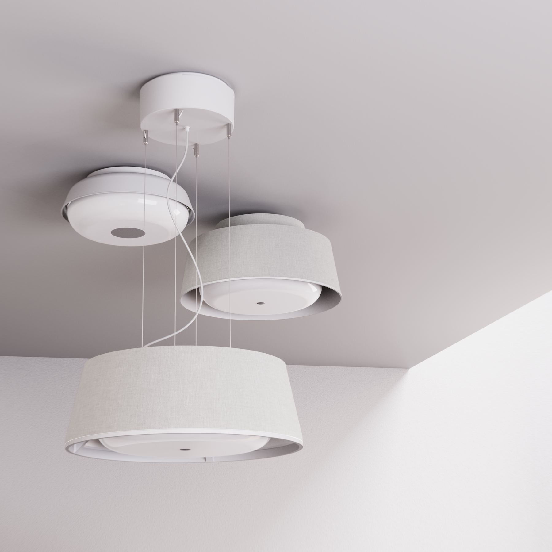 The Nobi Pendant, Nobi Ceiling and Nobita lights.